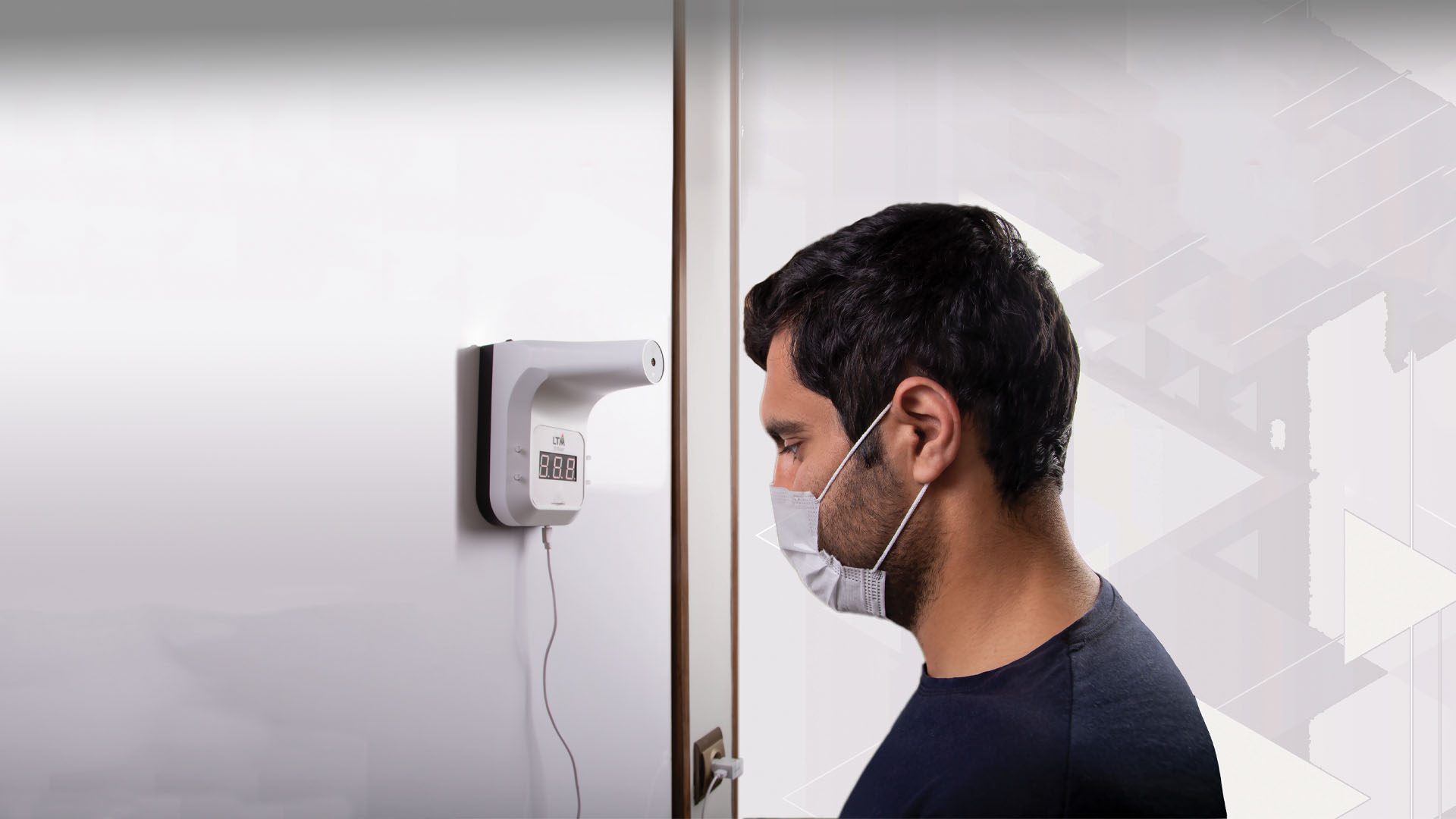 Wall-mounted Digital Non-Contact Thermometer